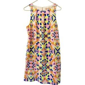 Mara Hoffman • Printed Front Pleat Shift Dress in Aloha Stone